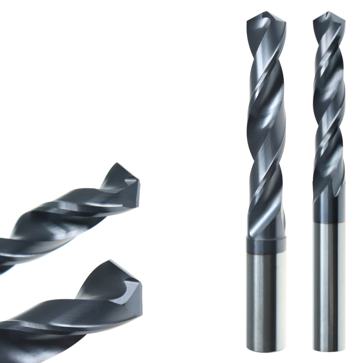 5xD VHM TiAlN Spiralbohrer lang VHM Bohrer von AM Zerspanungstechnik fuer tiefe praezise Bohrungen in Metall