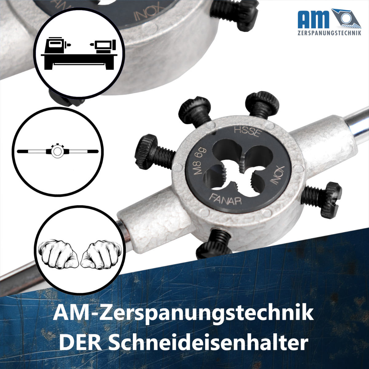 Gewindeschneideisen Halter Anwendung