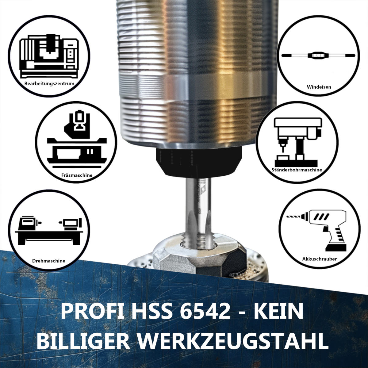 Profi Rohrgewindeschneider aus HSS von AM-Zerspanungstechnik fuer hohe Qualitaet