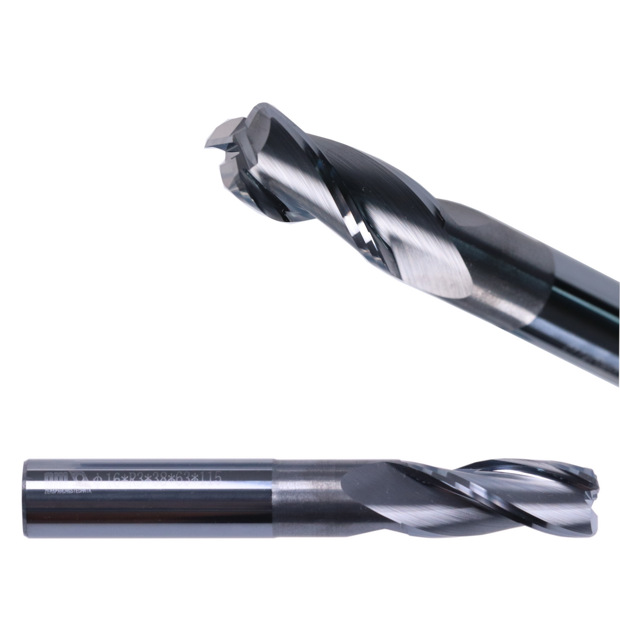 Torusfräser Ø12xR1,5 Ø16xR2 Ø16xR3 Alu