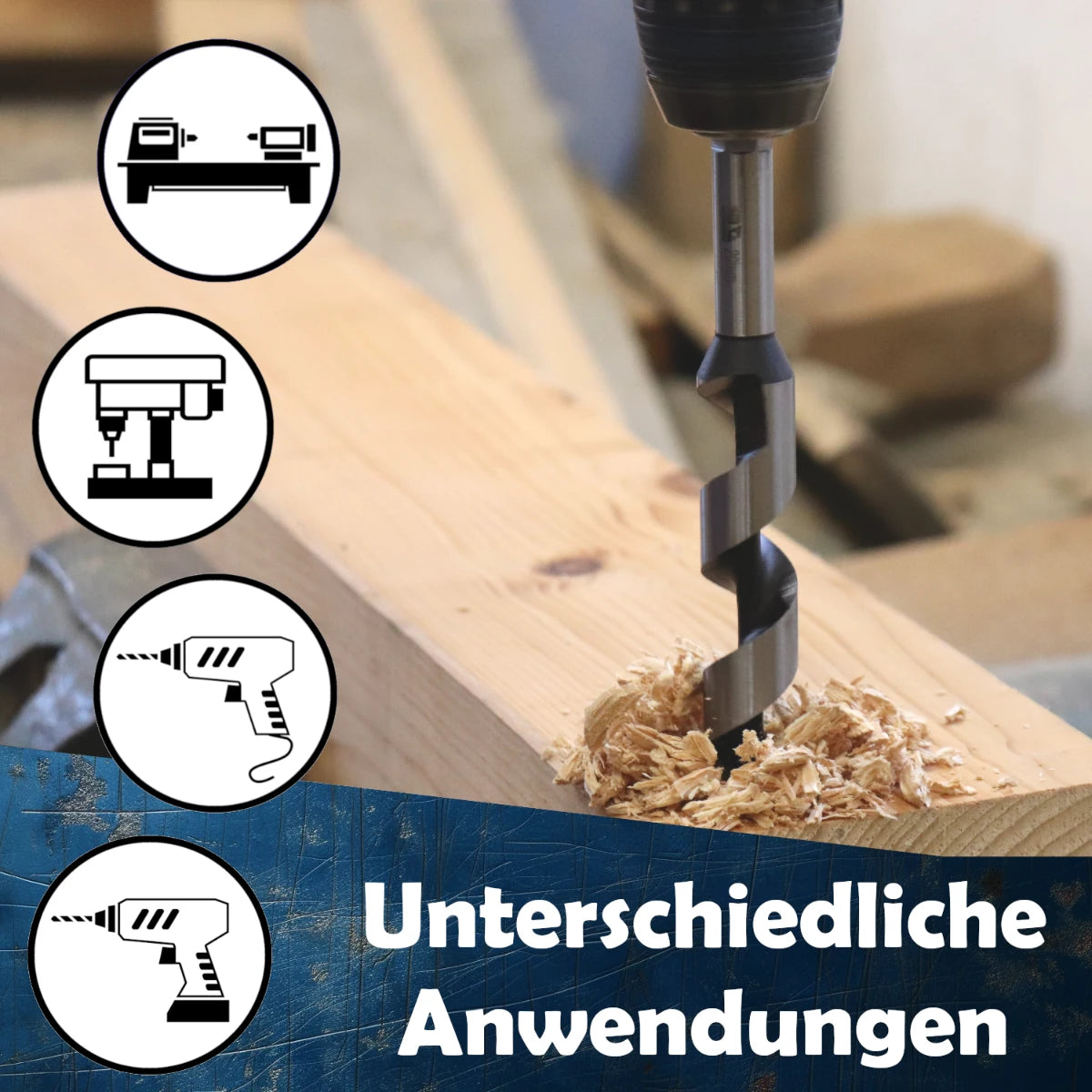 Anwendungen Schlangenbohrer und Holzspiralbohrer für präzise Bohrungen in Holz – AM Zerspanungstechnik