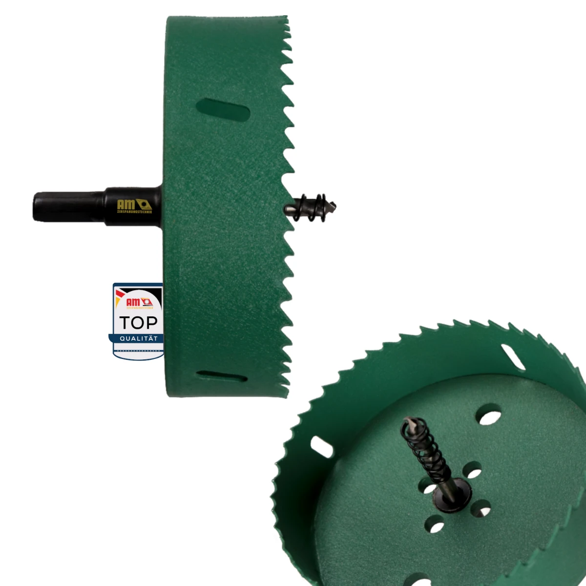 Bi-Metall Lochsäge 120 mm – ideal für große Ausschnitte in Holz, Metall, Gips. Lochsaege fuer Holz, Steckdosen Lochsaege – AM Zerspanungstechnik