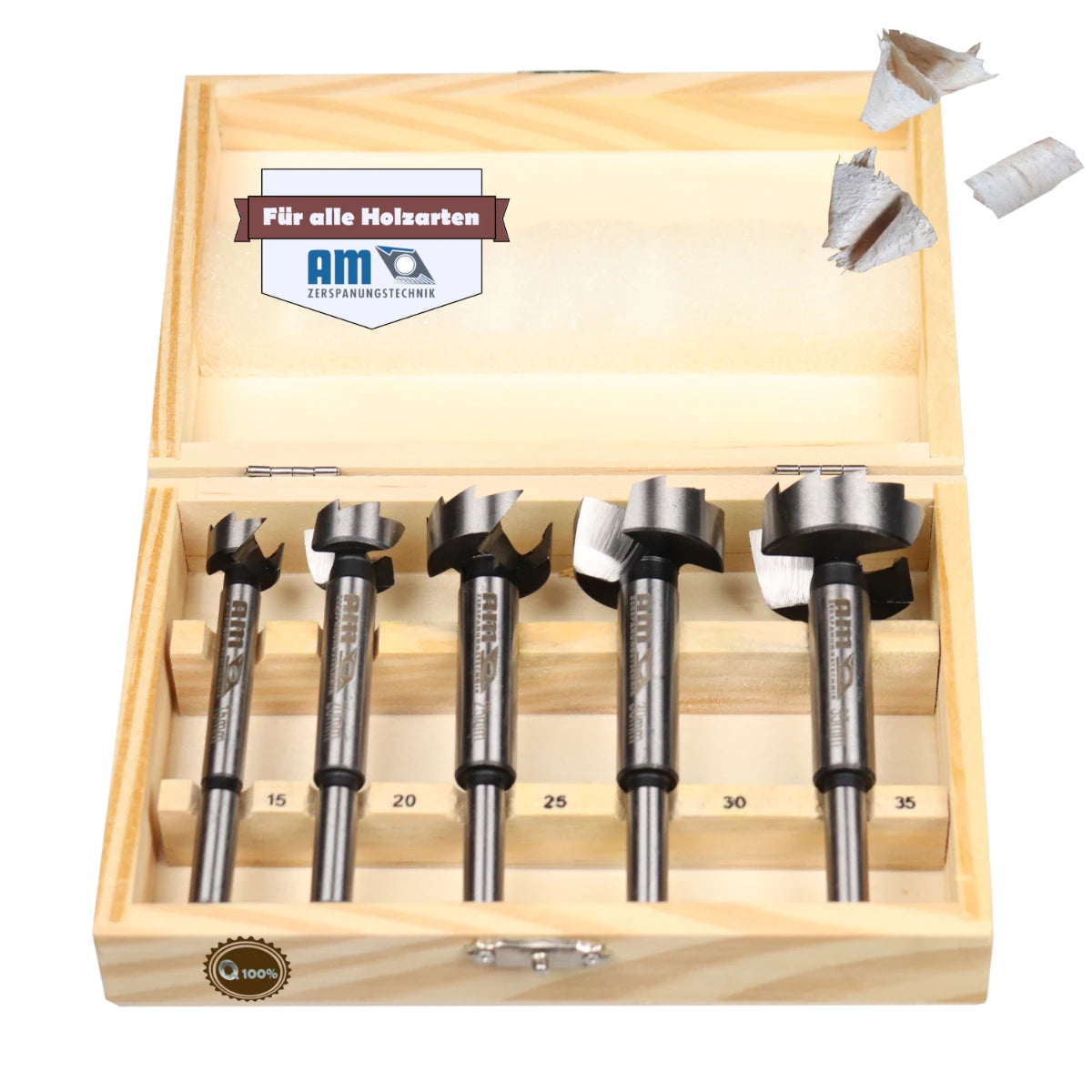 Forstnerbohrer Set 15-35mm für präzise Bohrungen in Holz – AM Zerspanungstech