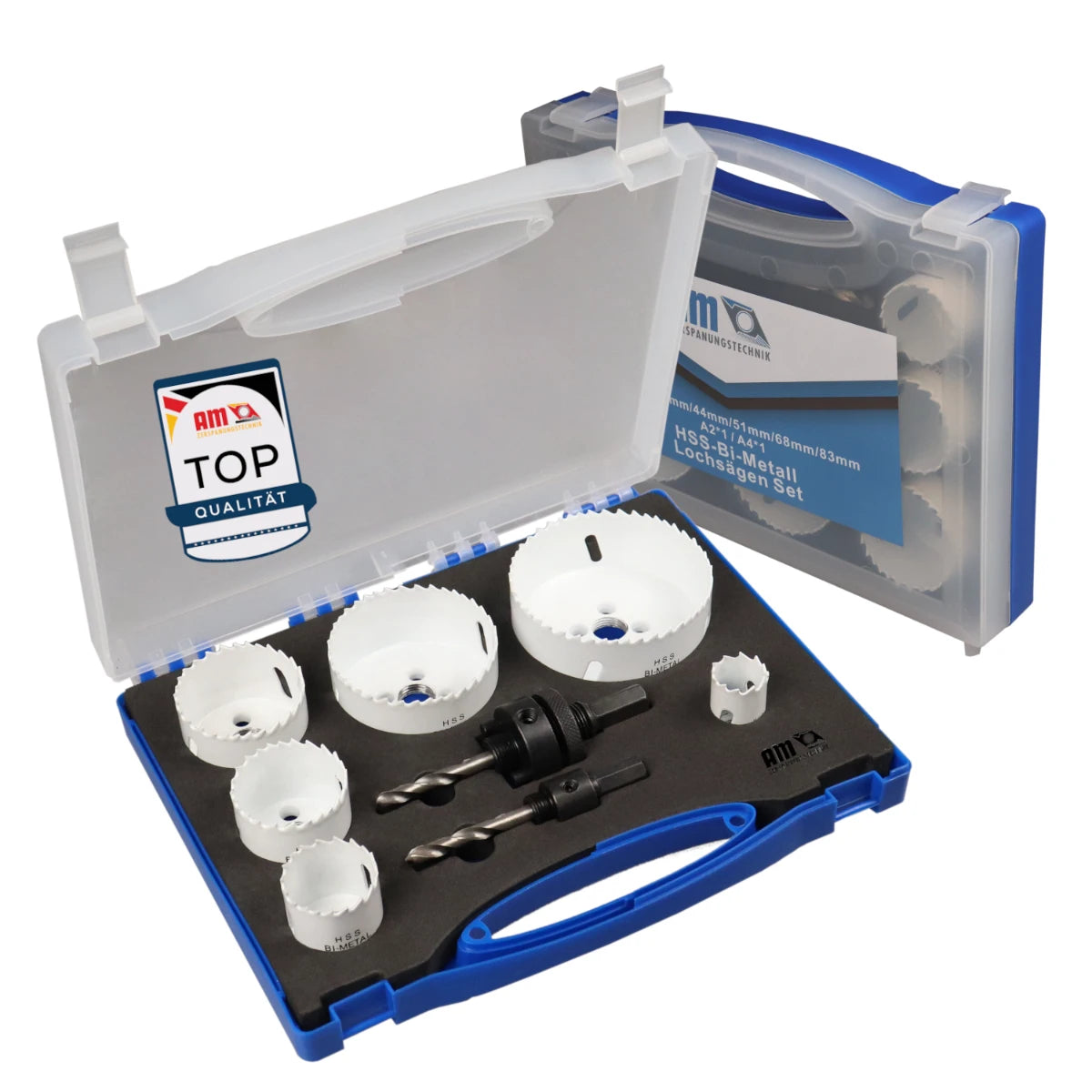 Steckdosen Lochsäge 22–83 mm HSS-Bi-Metall für präzise Schnitte in Holz, Metall und Kunststoff – AM Zerspanungstechnik