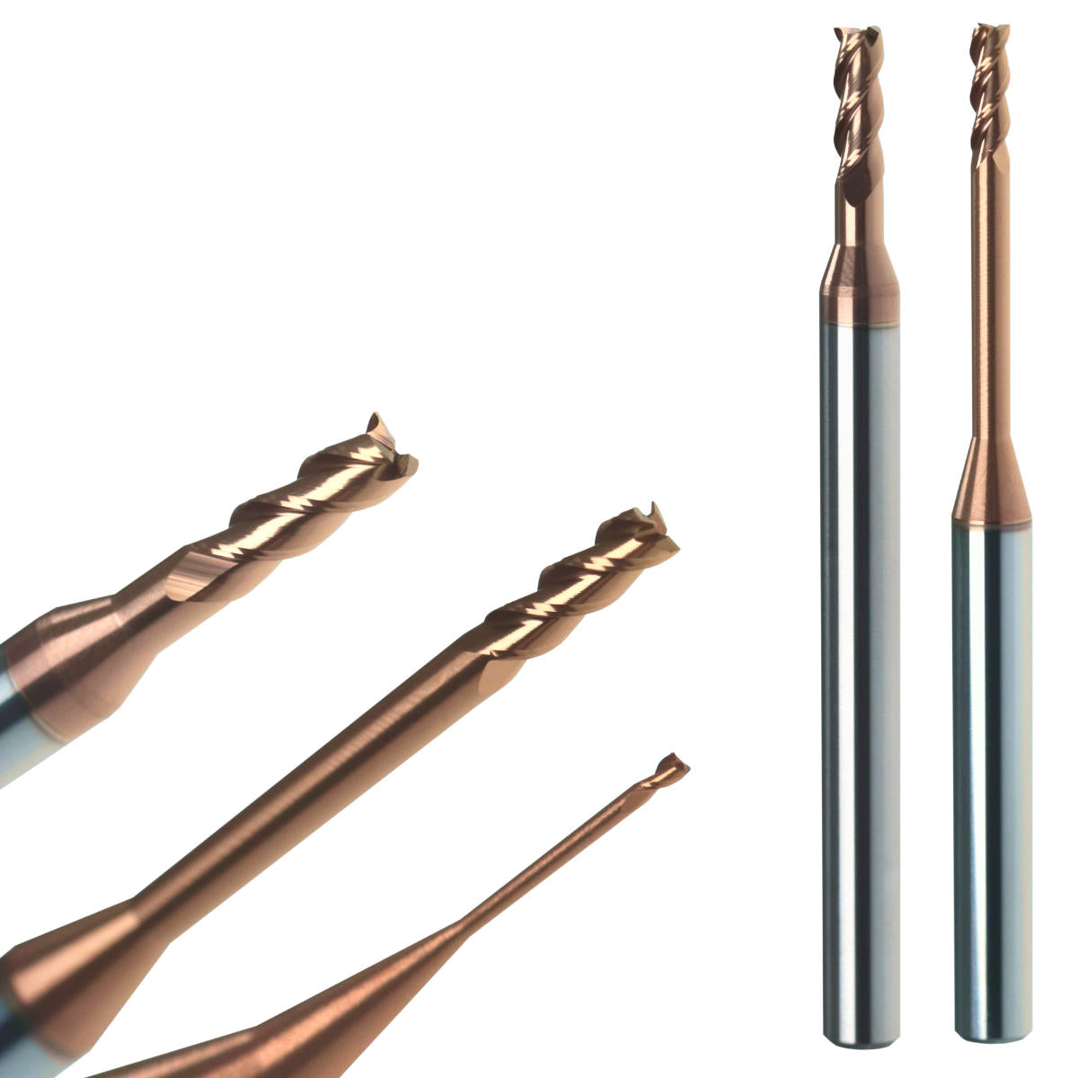 Mini Fraeser ueberlang VHM-TiSiN fuer feine Praezisionsarbeiten AM-Zerspanungstechnik