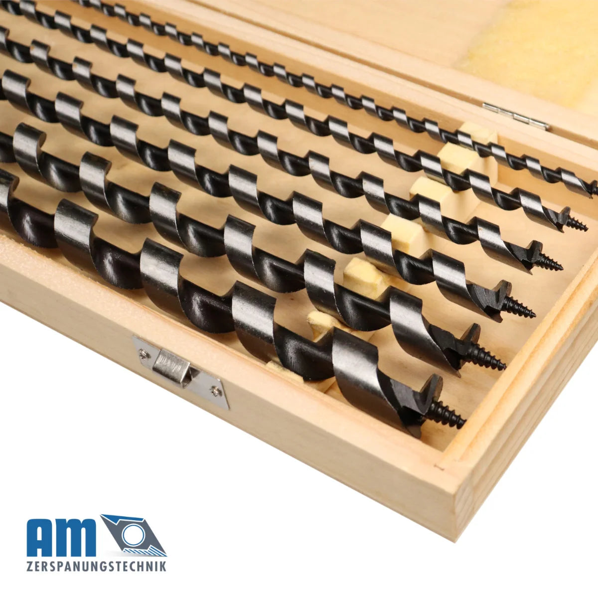 Schlangenbohrer Set 460mm, offen, ideal für präzise Holzbohrungen – AM Zerspanungstechnik.