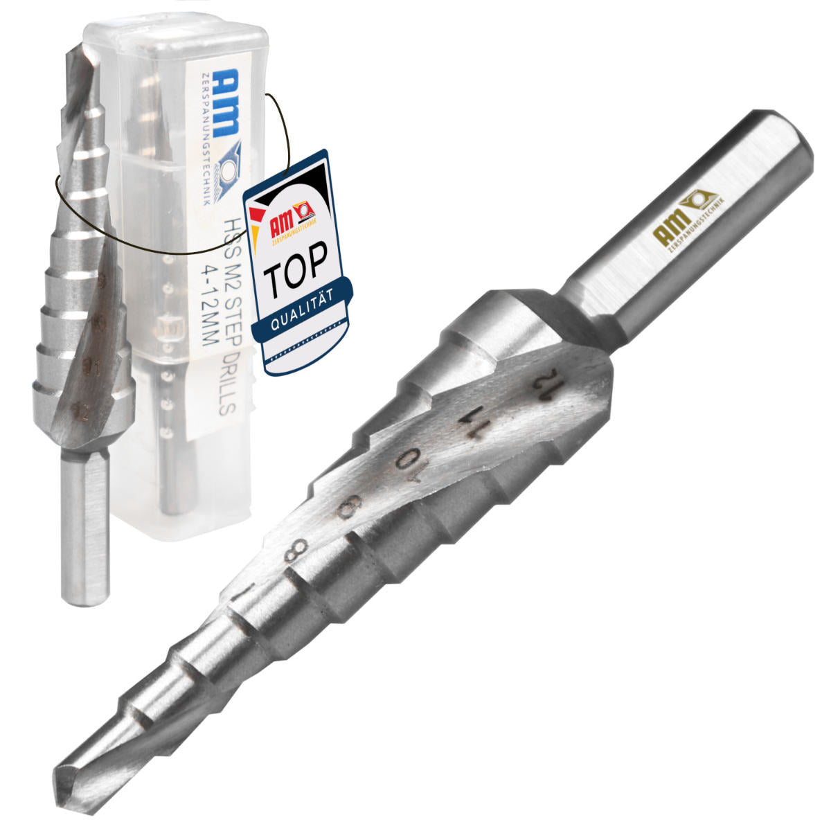Stufenbohrer 4-12 mm Step Drill Bit AM-Zerspanungstechnik für präzise Bohrungen