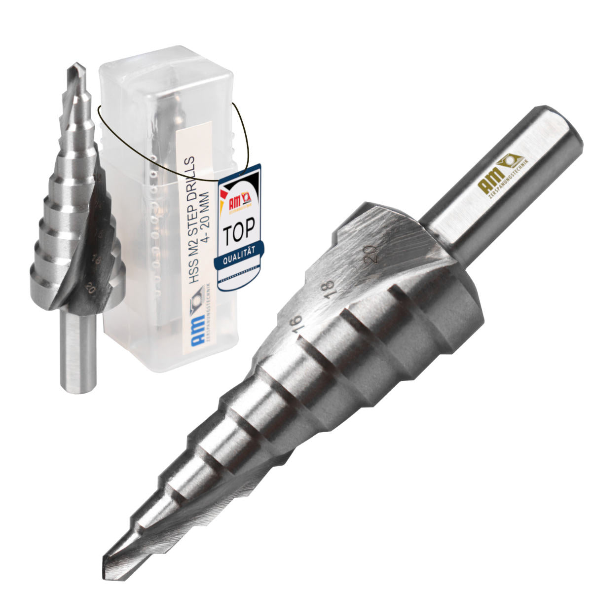Stufenbohrer 4-20 mm Step Drill Bit AM-Zerspanungstechnik für präzise Bohrungen