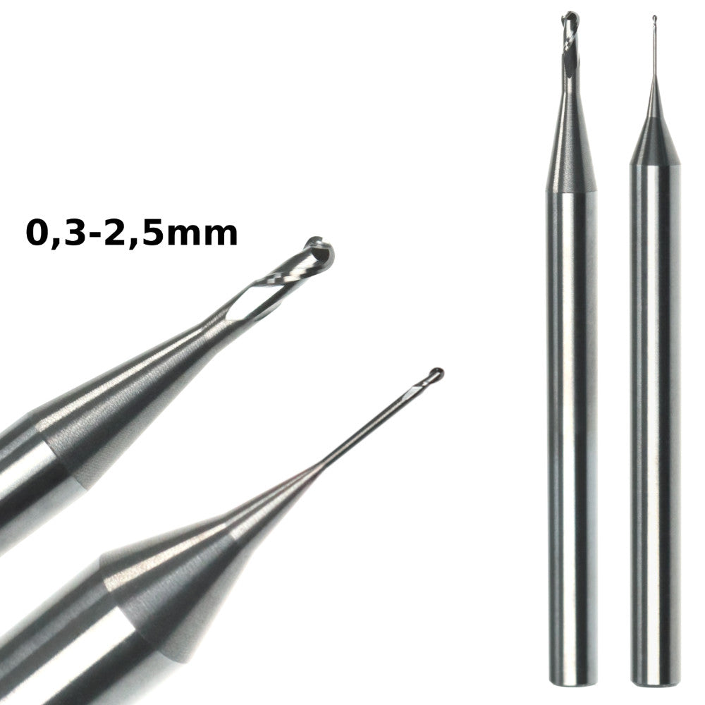 Micro Radiusfräser überlang