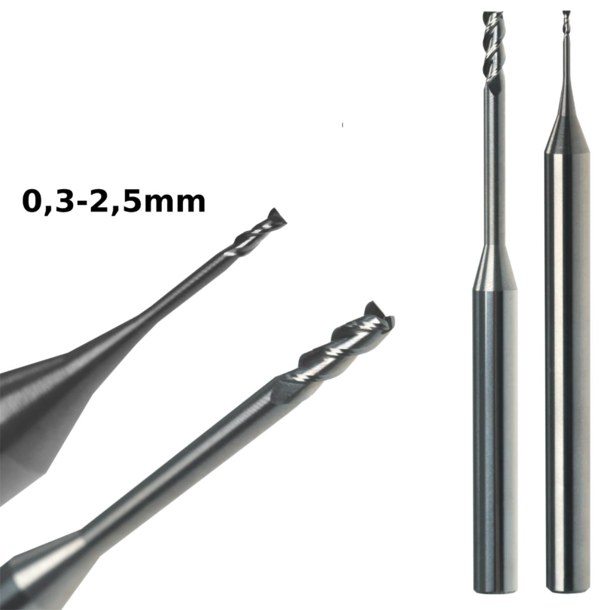 Minifräser Microfräser lang Alufräser