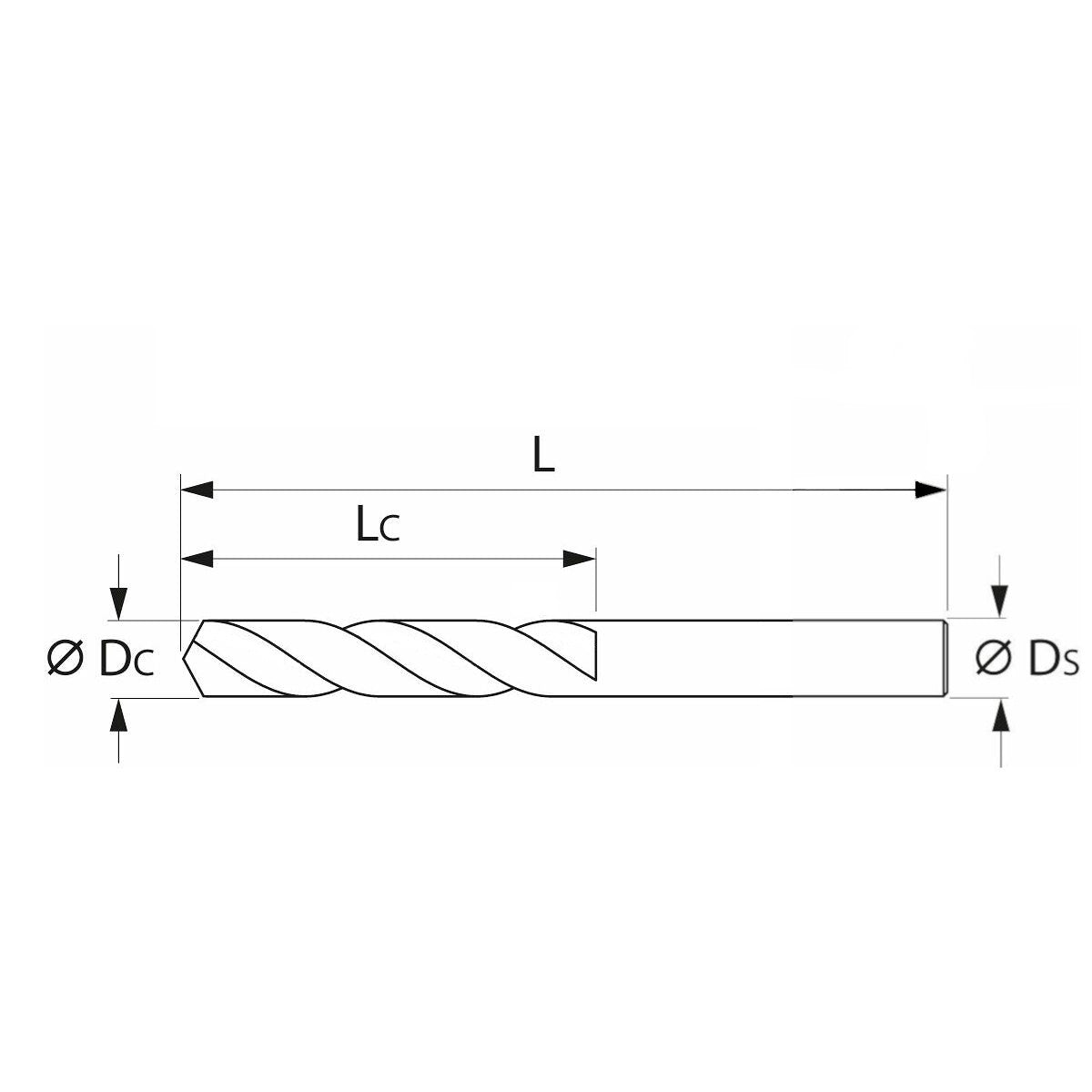 NC-Anbohrer VHM Zentrierbohrer