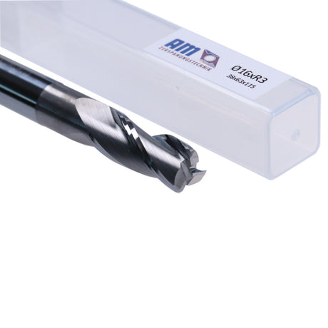 Torusfräser Ø12xR1,5 Ø16xR2 Ø16xR3 Alu