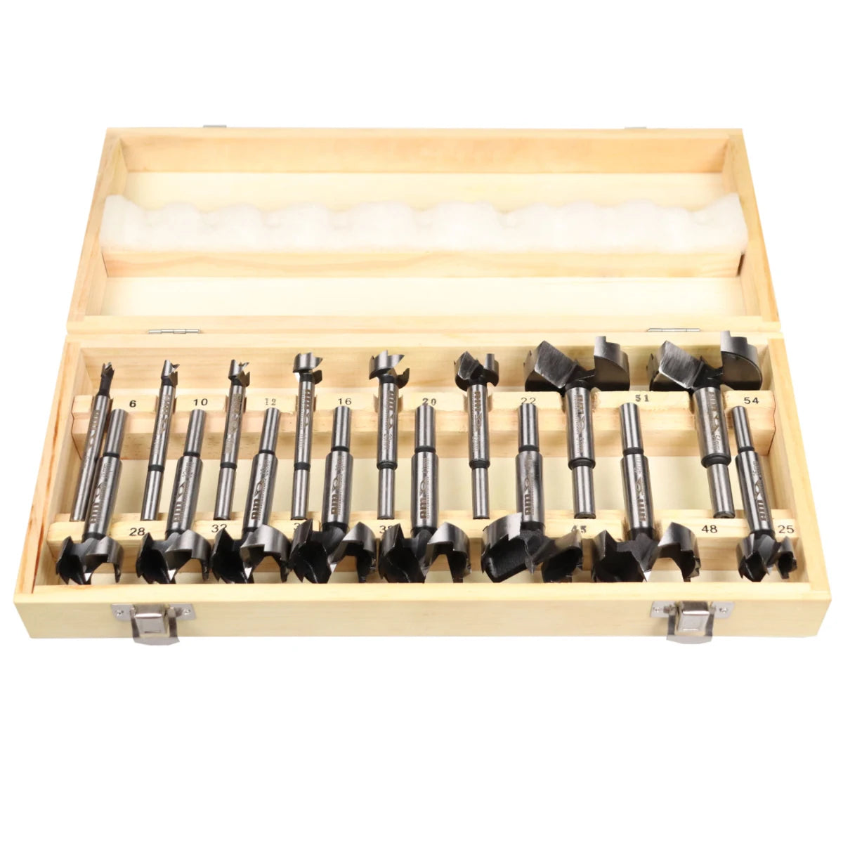 Forstnerbohrer Set 6, 10, 12, 16, 20, 22, 25, 28, 32, 35, 38,45, 48, 51, 54 mm für präzise Holzbohrungen Scharnierlochbohrer Set, Astlochbohrer Set Scharnierbohrer Set – AM Zerspanungstechnik