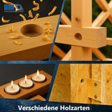 Vielseitige Einsatzbeispiele im Möbelbau, Innenausbau und für kreative Holz-Dekorationen.