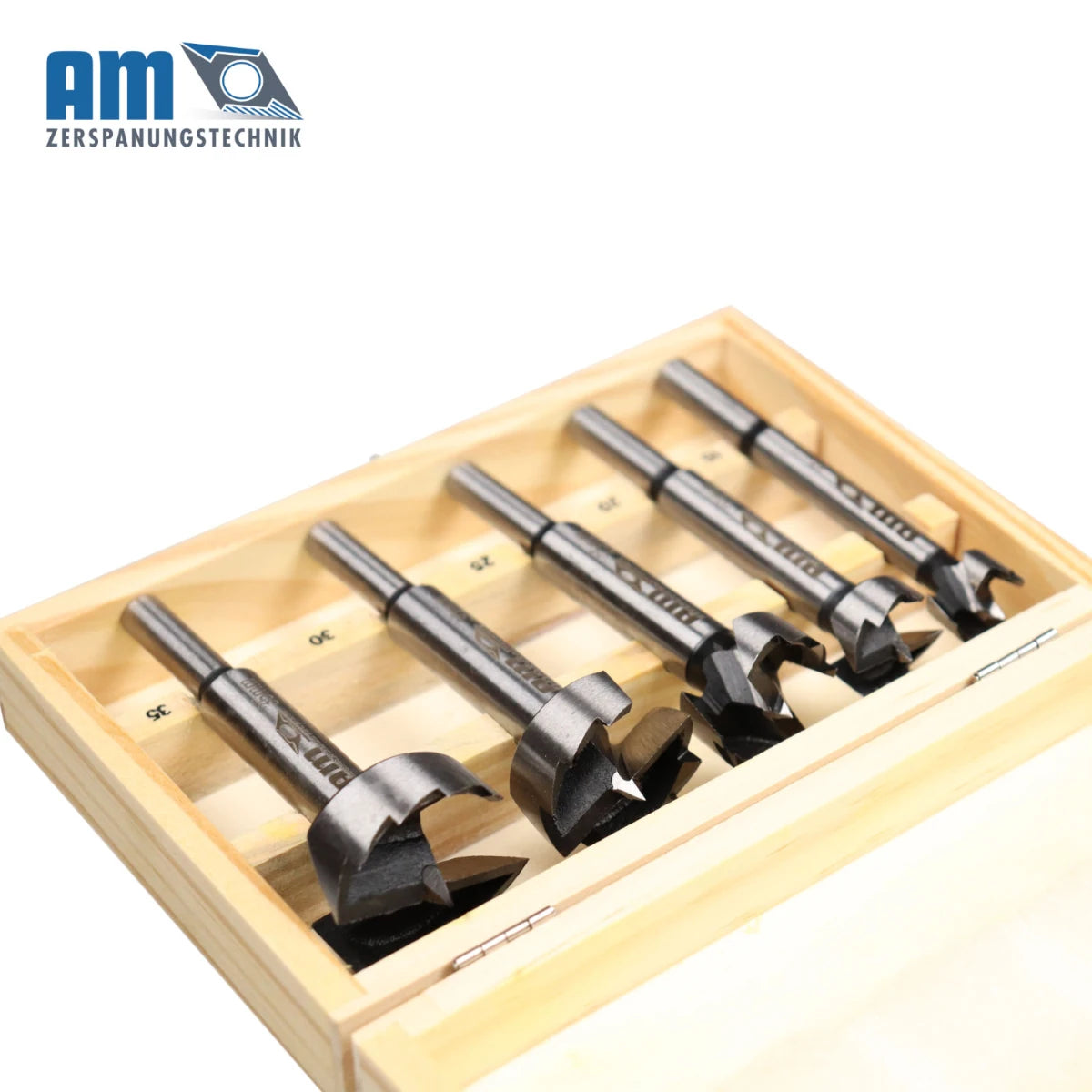 Holz Forstnerbohrer Set 15–35 mm für präzise Bohrungen in Holz Scharnierbohrer Set Scharnierlochbohrer Set – AM Zerspanungstechnik