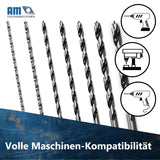 Anzuwendende Maschinen der AM-Zerspanungstechnik Holzspiralbohrer mit 230 mm Gesamtlänge.