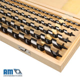 Schlangenbohrer Set 460mm, offen, ideal für präzise Holzbohrungen – AM Zerspanungstechnik.