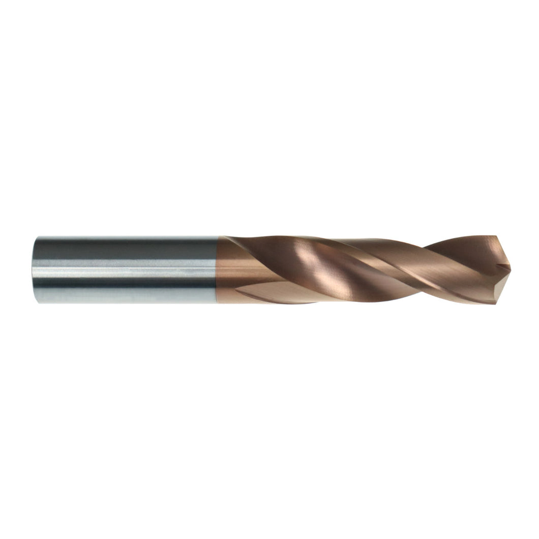 Solid carbide twist drill, short drill - TiSiN Ø1.0mm-Ø9.8mm