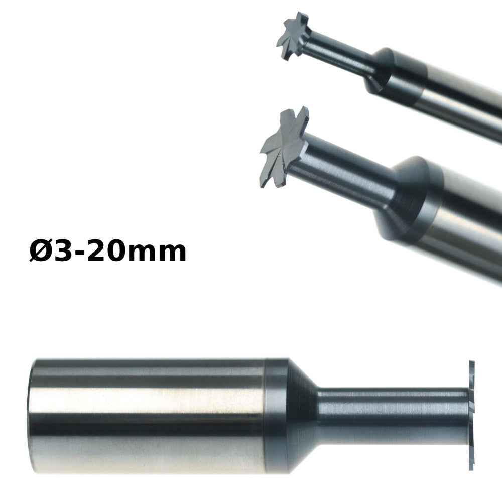 T-slot cutter, solid carbide slot cutter 3-20mm