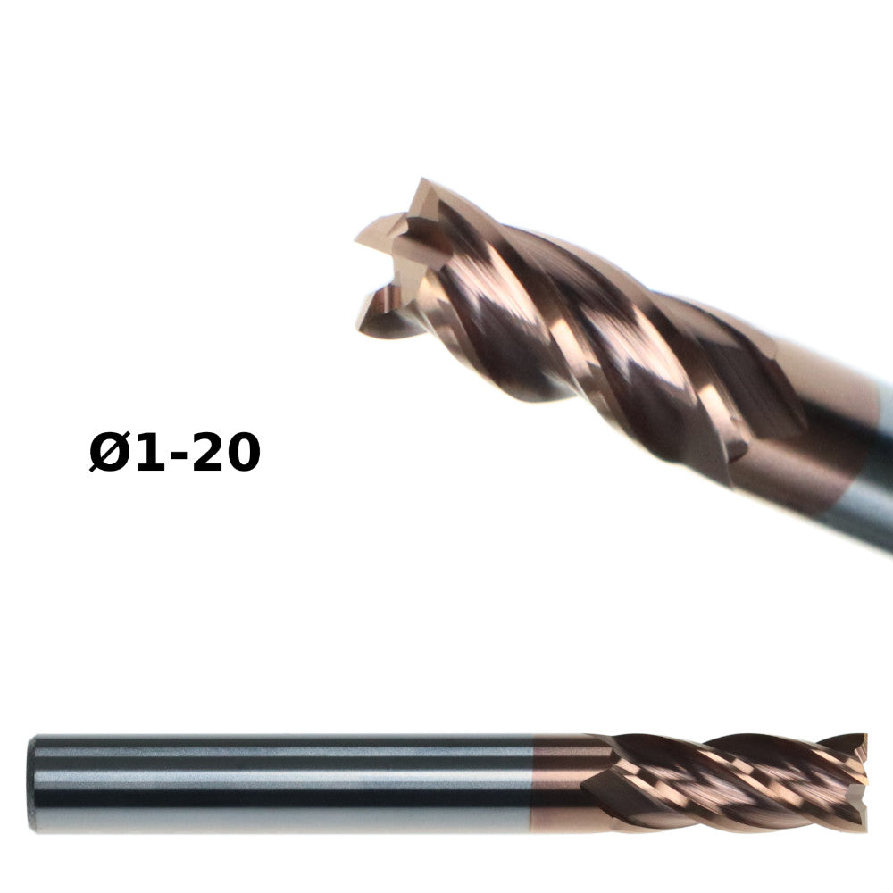 Solid carbide end mill Solid carbide milling cutter TiSiN VA milling cutter